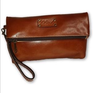 Patricia Nash Valerie Fold-over Leather Wristlet
